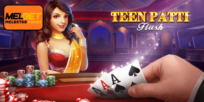 Teen Patti online interface available on Melbet platform